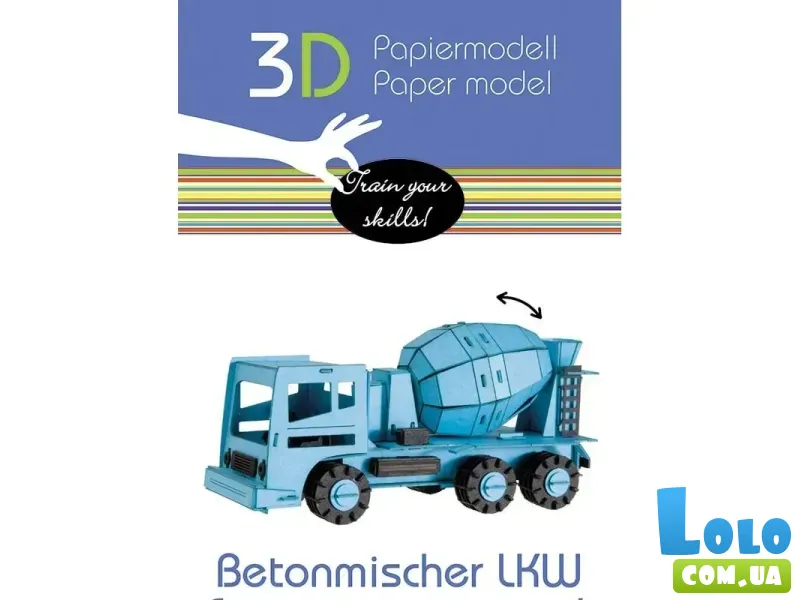 Конструктор 3D Бетономешалка (11588), Fridolin, 125 эл.