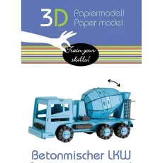Конструктор 3D Бетономешалка (11588), Fridolin, 125 эл.