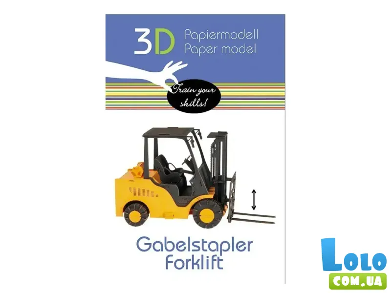 Конструктор 3D Погрузчик (11587), Fridolin, 145 эл.