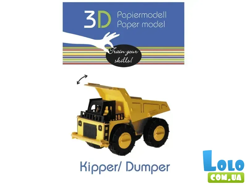 Конструктор 3D Самосвал (11582), Fridolin, 125 эл.