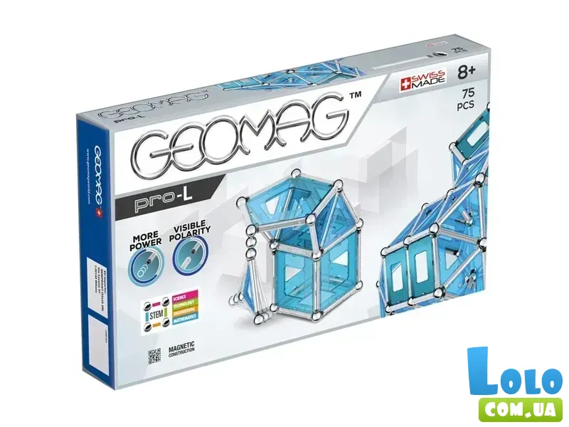 Магнитный конструктор PRO-L (023), Geomag 75 дет.