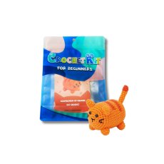 Набор для вязания крючком игрушки Оранжевый полосатый кот, Brushme