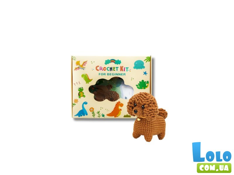 Набор для вязания игрушки крючком Плюшевый пудель, Brushme