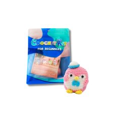 Набор для вязания игрушки крючком Розовый пингвин, Brushme