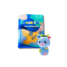 Набор для вязания игрушки крючком Синяя корова, Brushme