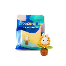 Набор для вязания игрушки крючком Горшок с кроликом, Brushme