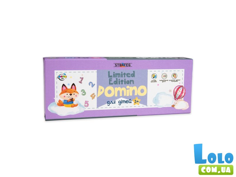 Настольная игра Domino Limited edition зверьки, Strateg (укр.)