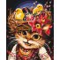 Картина по номерам Пасхальная кошка ©Марианна Пащук, Brushme (40х50 см)