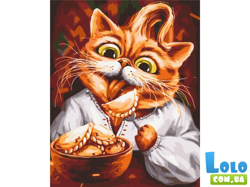 Картина по номерам Кот-сладкоежка ©Марианна Пащук, Brushme (40х50 см)