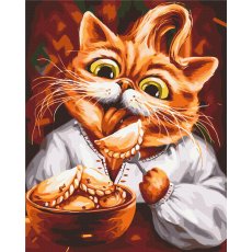 Картина по номерам Кот-сладкоежка ©Марианна Пащук, Brushme (40х50 см)