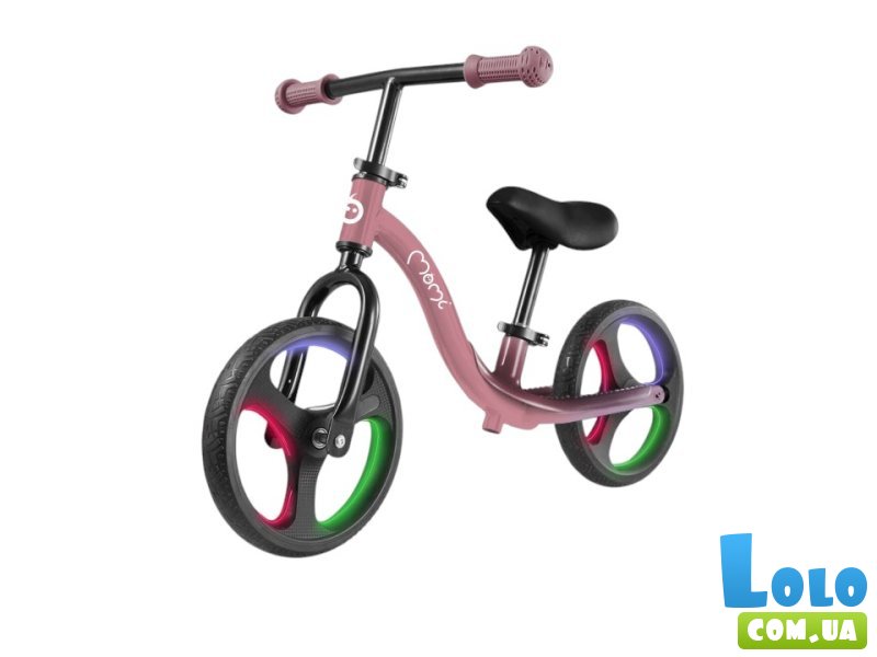 Беговел с LED подсветкой ISOKA, MoMi (pink)