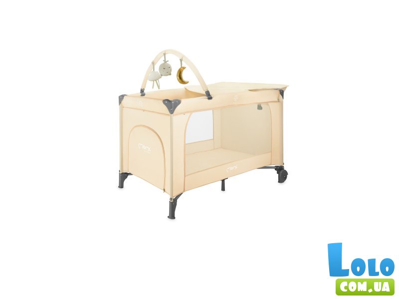 Детский манеж BELOVE PLUS, MoMi (бежевый)