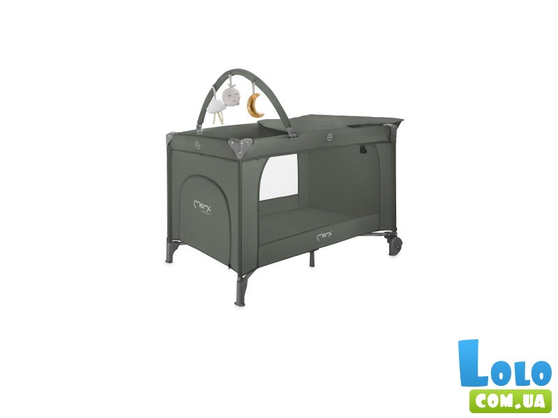 Детский манеж BELOVE PLUS, MoMi (темно-зеленый)