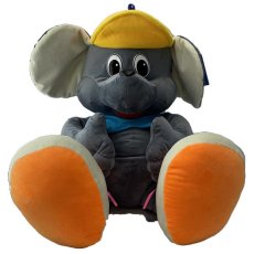 Мягкая игрушка Миша Паша, 60 см (оранжево-синий)