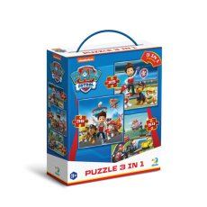 Пазл 3 в 1 Paw Patrol Готовы к работе, DoDo, 115 эл.