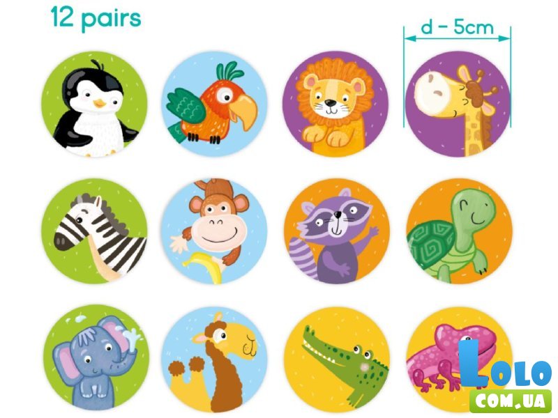 Настольная игра Мемо Дикие животные, Dodo