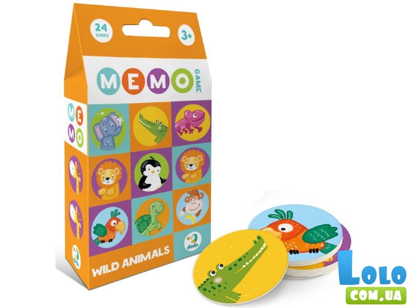 Настольная игра Мемо Дикие животные, Dodo