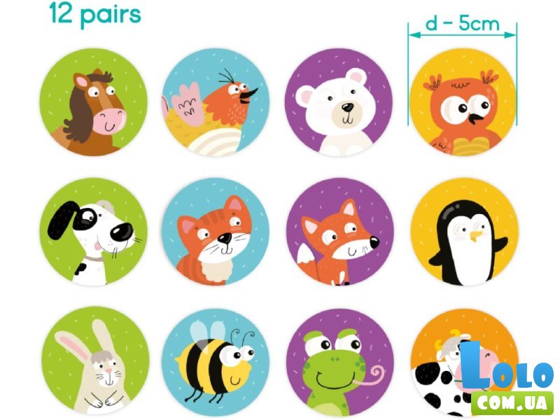 Настольная игра Мемо Животные, Dodo