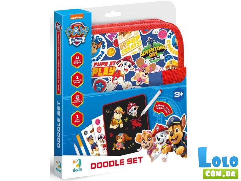 Дорожный набор для рисования Paw Patrol, DoDo