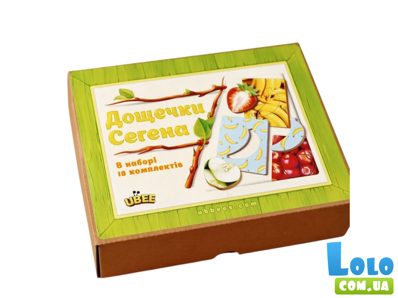 Пазл сортер Доски Сегена фрукты, UBEE