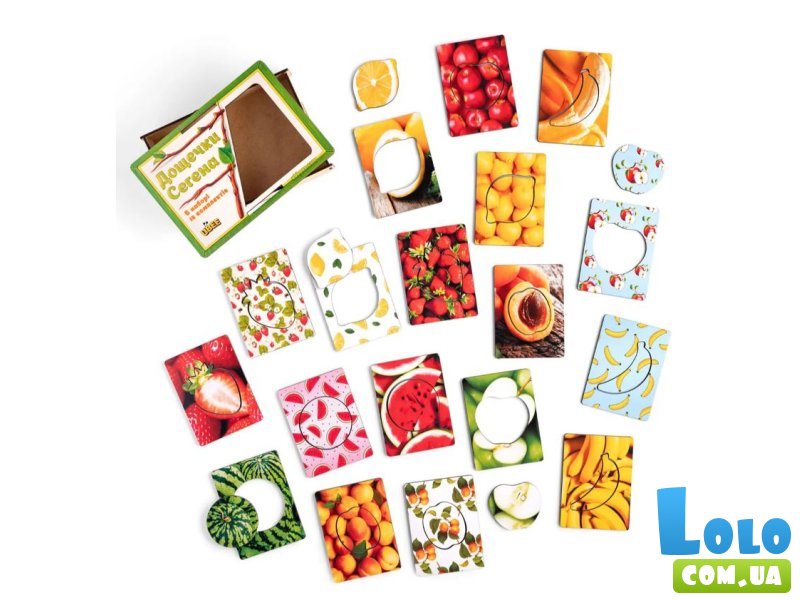 Пазл сортер Доски Сегена фрукты, UBEE