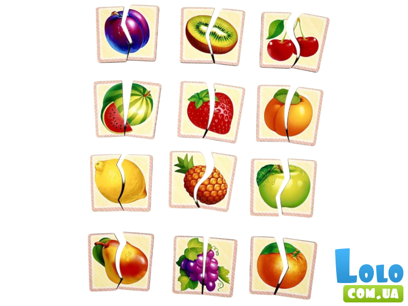 Рамка-вкладыш Половинки Фрукты, UBEE