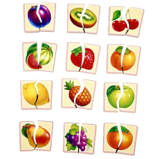 Рамка-вкладыш Половинки Фрукты, UBEE