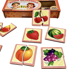 Рамка-вкладыш Половинки Фрукты, UBEE