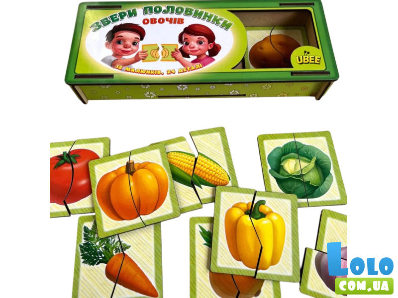 Рамка-вкладыш Половинки. Овощи, UBEE