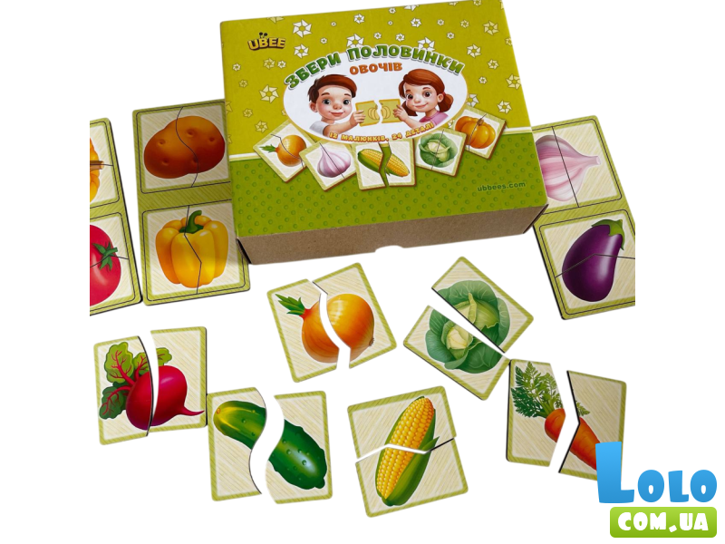 Рамка-вкладыш Половинки. Овощи, UBEE