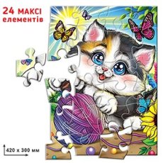 Пазл Веселый котенок, Енергія плюс, 24 эл.