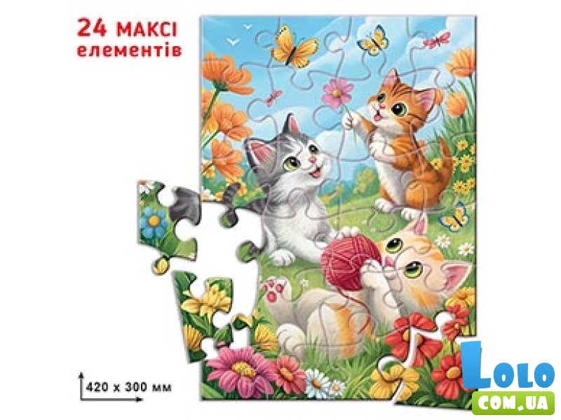 Пазл Игривые котята, Енергія плюс, 24 эл.