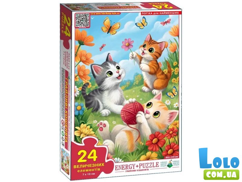 Пазл Игривые котята, Енергія плюс, 24 эл.