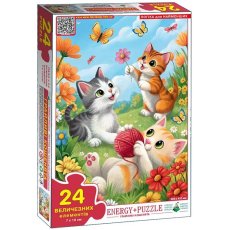 Пазл Игривые котята, Енергія плюс, 24 эл.