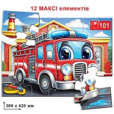 Беби пазл Пожарная машина, Енергія плюс, 12 эл.