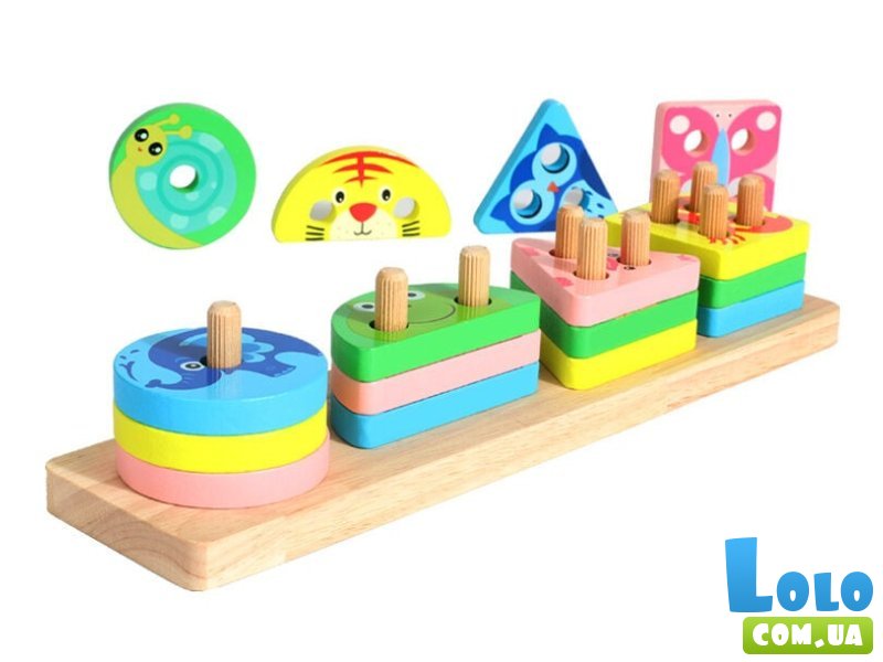 Деревянная логическая игра Геометрические фигуры