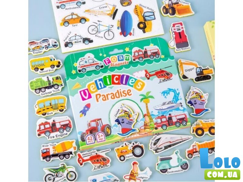 Набор магнитов Транспорт, 42 эл.