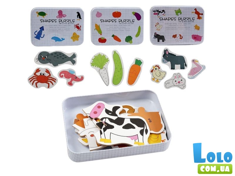 Деревянные пазлы (в ассортименте)