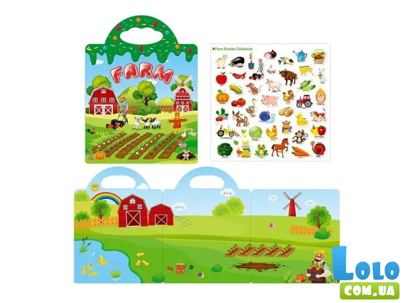 Тетрадь с наклейками Ферма