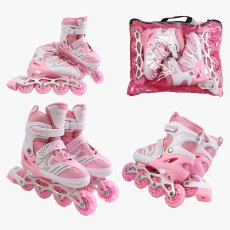 Детские ролики М (34-38), (розовые)