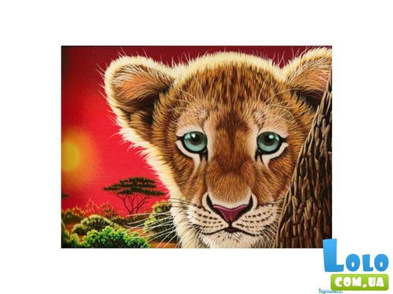 Алмазная мозаика Львенок, TK Group (30х20 см)