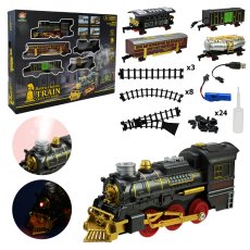 Железная дорога с паровозом