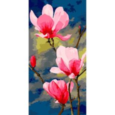 Картина по номерам Розовая магнолия, Art Craft (40х80 см)