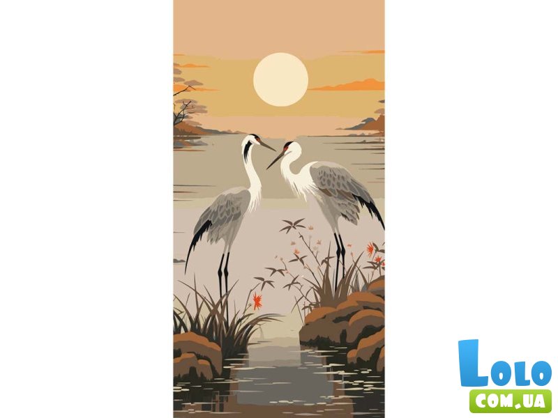 Картина по номерам Серые журавли, Art Craft (40х80 см)