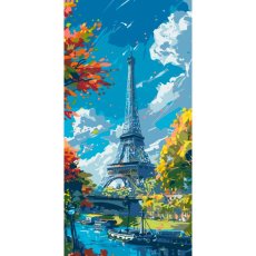 Картина по номерам Eiffel Tower, Art Craft (40х80 см)