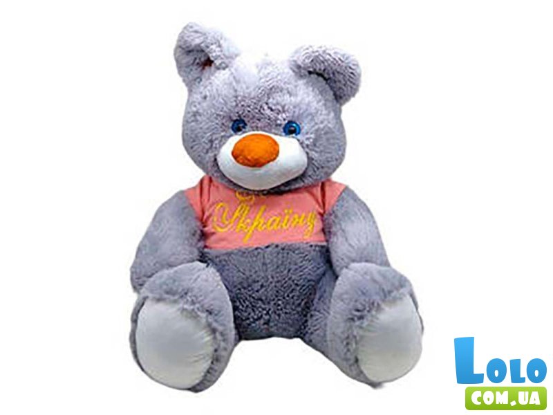 Мягкая игрушка Медведь Буркутун, 60 см (серый)