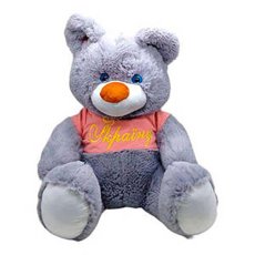 Мягкая игрушка Медведь Буркутун, 60 см (серый)