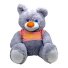 Мягкая игрушка Медведь Буркутун, 60 см (серый)