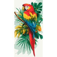 Картина по номерам Яркий ара, Art Craft (40х80 см)