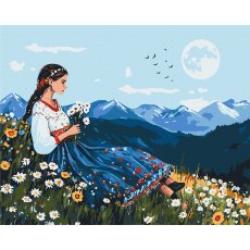 Картина по номерам Цветущий холм, Brushme (40x50 см)